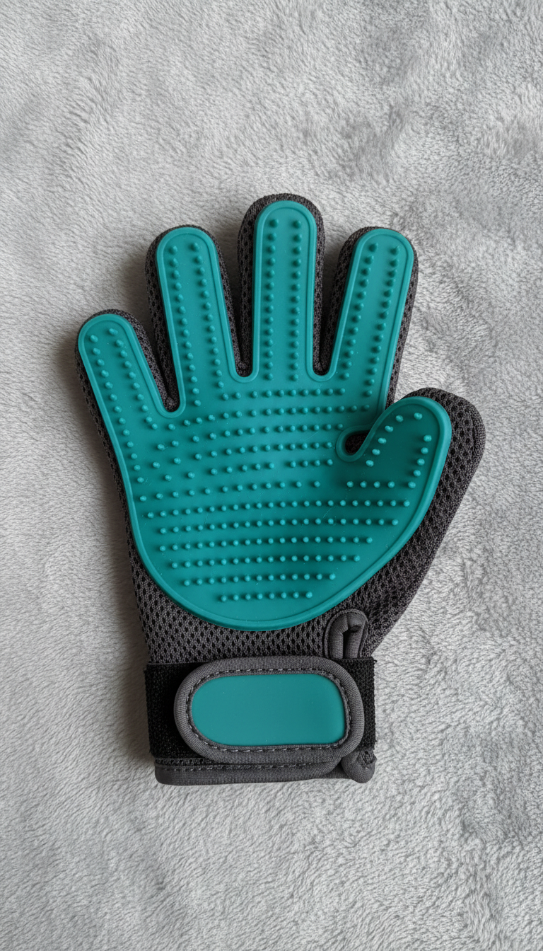 Nordwell Groom Pet Glove, front view on neutral background