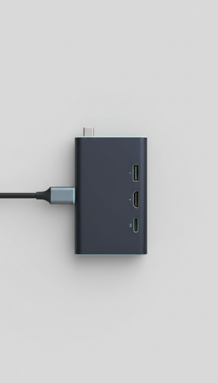 USB-C Portable Hub with Multiple Ports