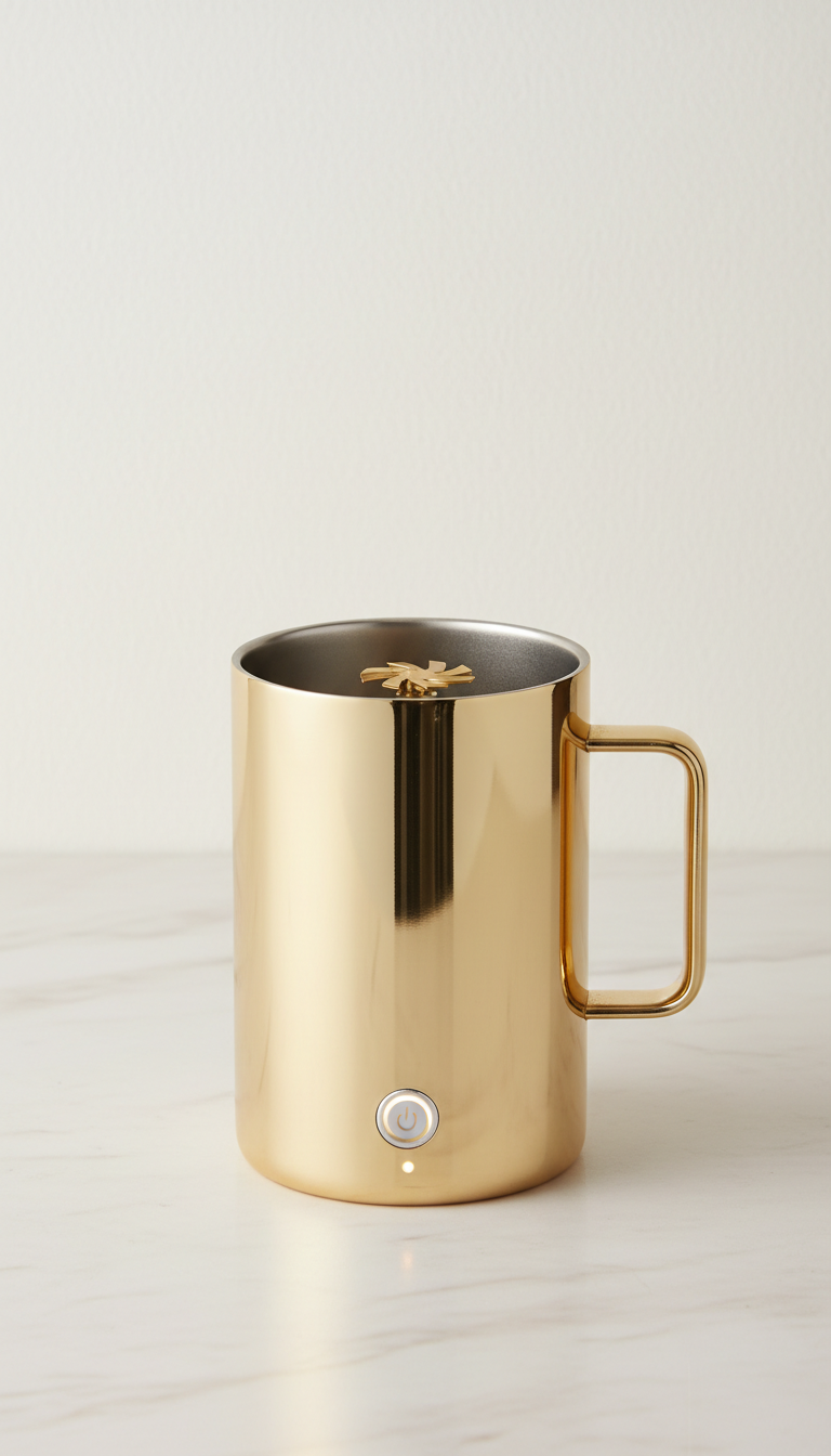 Nordwell Warm Electric Mug, front view on neutral background